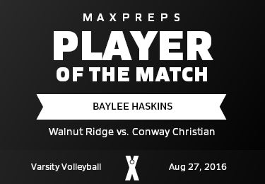 #8 Baylee Haskins Player of the Game badge