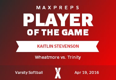 #12 Kaitlin Stevenson Player of the Game badge