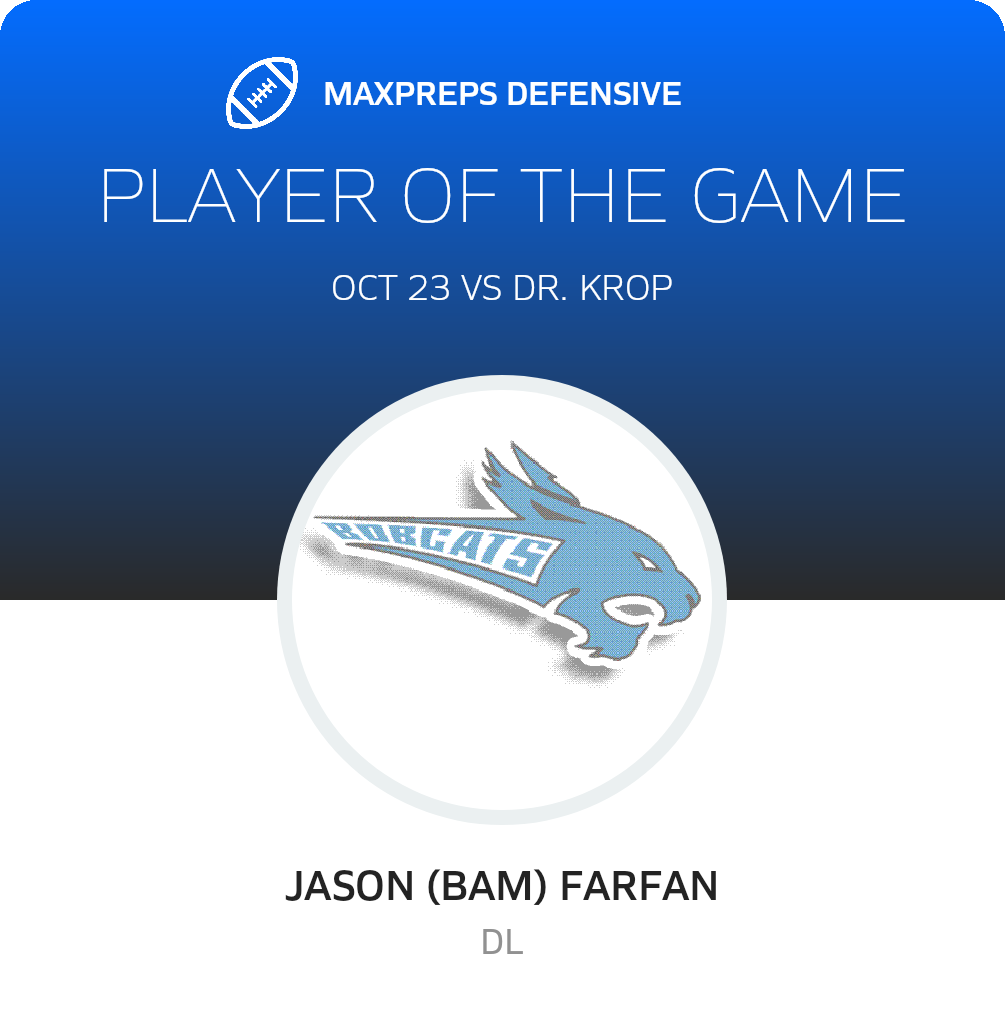 Jason (Bam) Farfan's West Broward High School Career Home