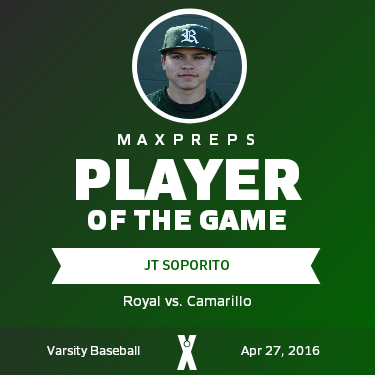 #13 JT Soporito Player of the Game badge