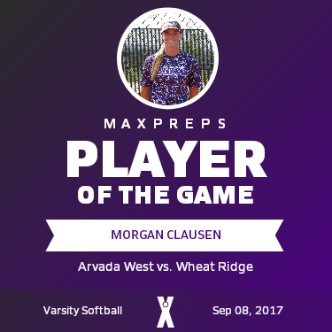 #12 Morgan Clausen Player of the Game badge