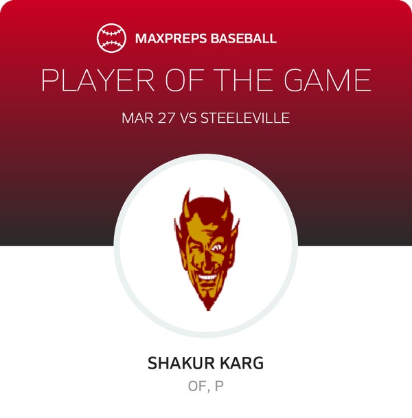 #20 Shakur Karg Player of the Game badge