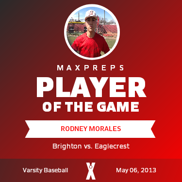#8 Rodney Morales Player of the Game badge