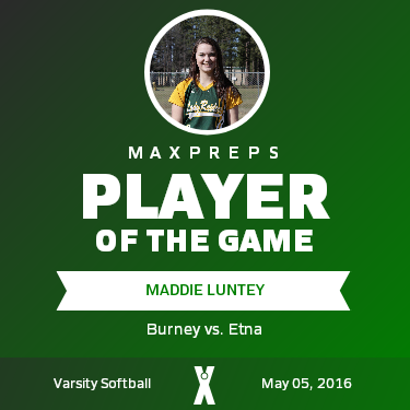 #8 Maddie Luntey Player of the Game badge