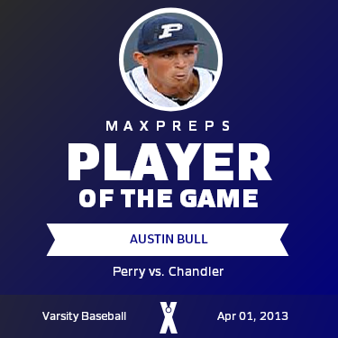 #12 Austin Bull Player of the Game badge
