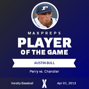 #12 Austin Bull Player of the Game badge