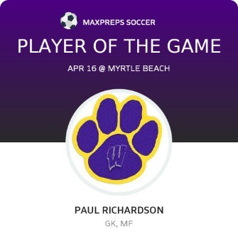#17 Paul Richardson Player of the Game badge