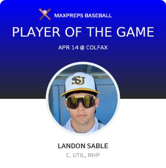 #3 Landon Sable Player of the Game badge