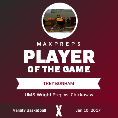 #2 Trey Bonham Player of the Game badge