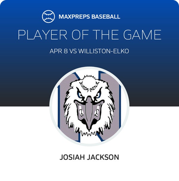 #9 Josiah Jackson Player of the Game badge