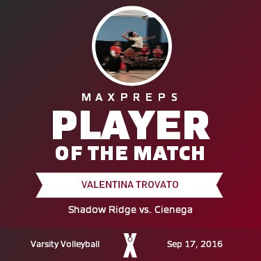 #7 Valentina Trovato Player of the Game badge