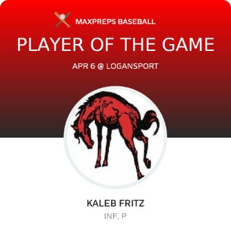 #3 Kaleb Fritz Player of the Game badge