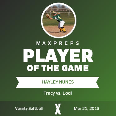 #2 Hayley Nunes Player of the Game badge
