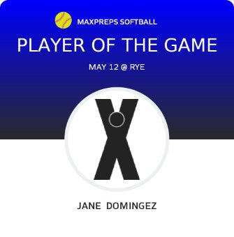 #20 Jane Domingez Player of the Game badge