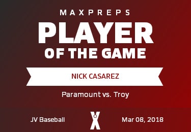 #6 Nick Casarez Player of the Game badge