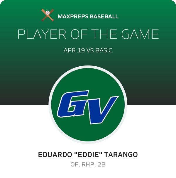 #11 E. Tarango Player of the Game badge