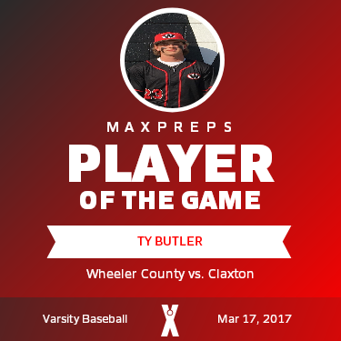 #23 Ty Butler Player of the Game badge