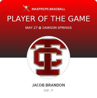 #5 Jacob Brandon Player of the Game badge