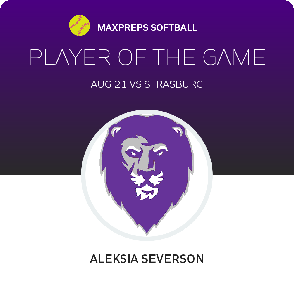 #11 Aleksia Severson Player of the Game badge