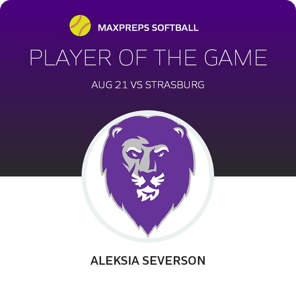 #11 Aleksia Severson Player of the Game badge