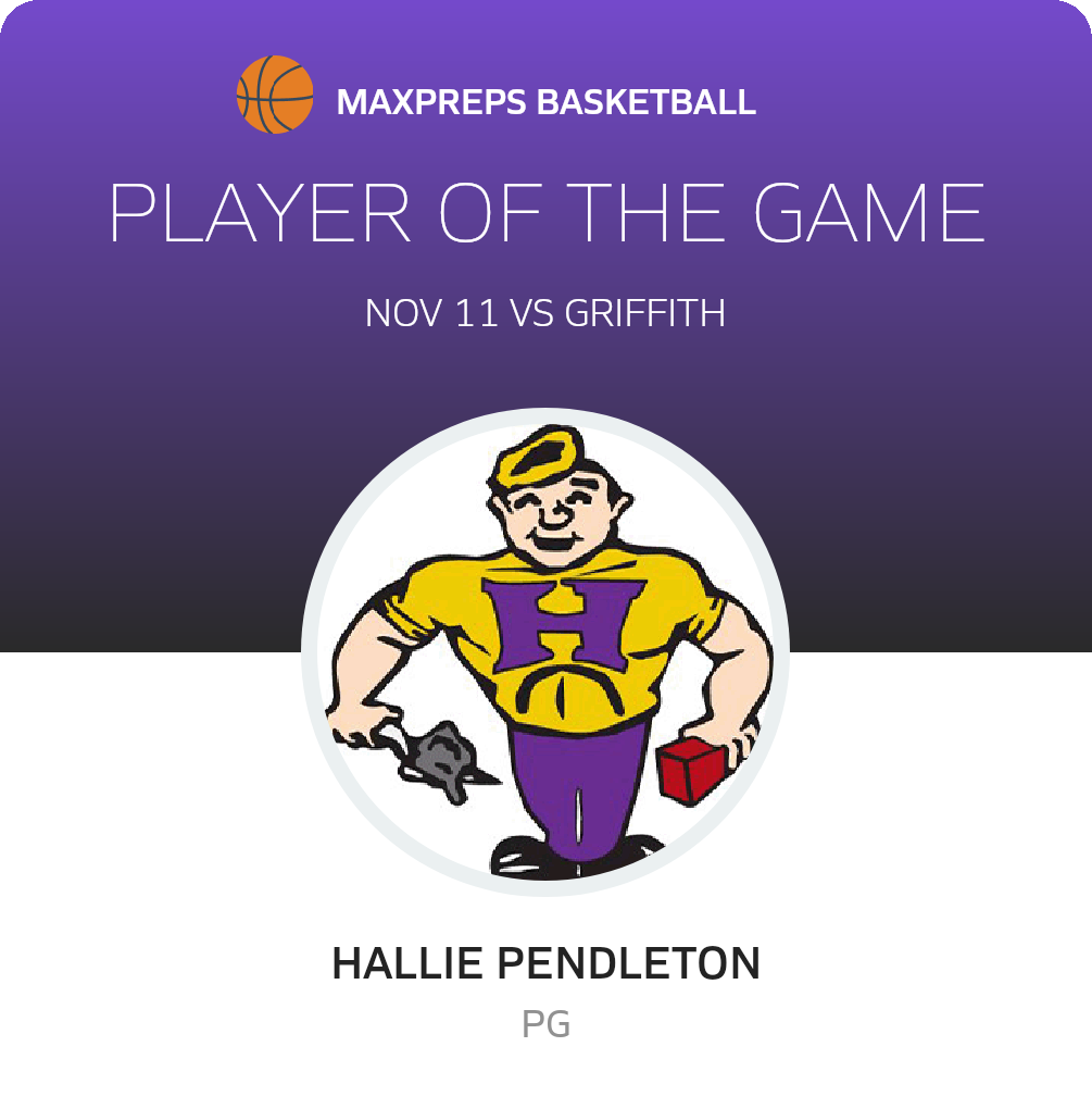 #14 Hallie Pendleton Player of the Game badge