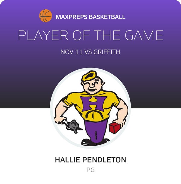 #14 Hallie Pendleton Player of the Game badge