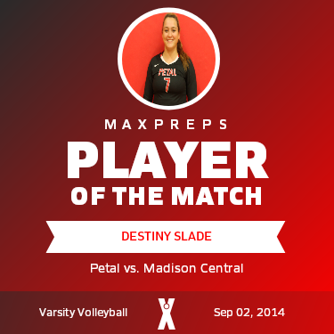 #7 Destiny Slade Player of the Game badge