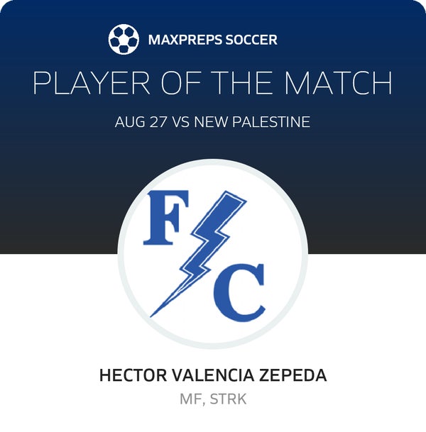 #7 H. Valencia Zepeda Player of the Game badge