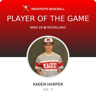 #7 Kaden Harper Player of the Game badge