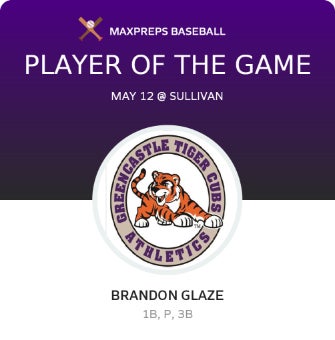 #7 Brandon Glaze Player of the Game badge