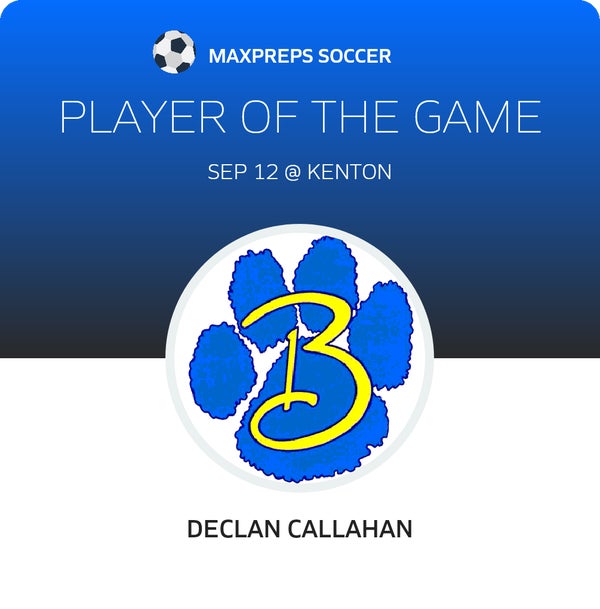 #6 Declan Callahan Player of the Game badge