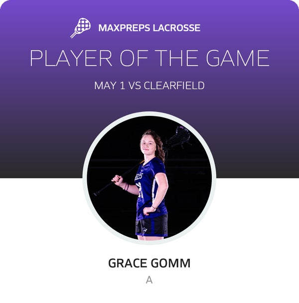 #28 Grace Gomm Player of the Game badge