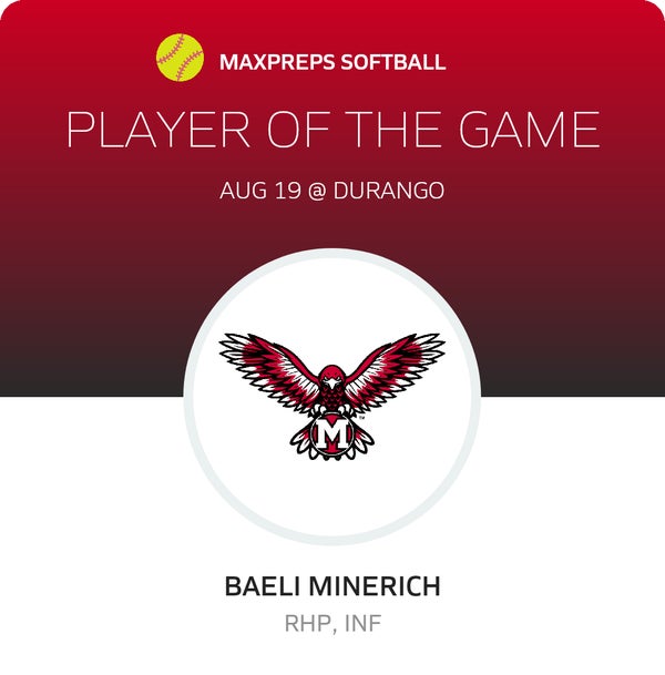 #16 Baeli Minerich Player of the Game badge