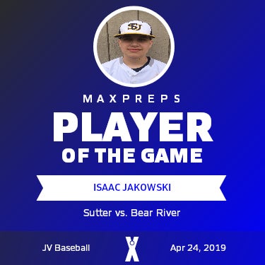 #3 Isaac Jakowski Player of the Game badge