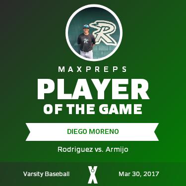 #20 Diego Moreno Player of the Game badge