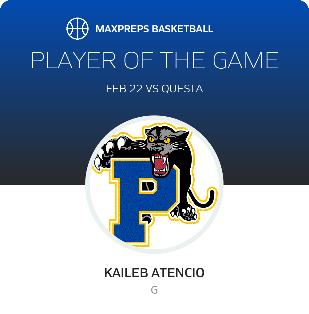 #00 Kaileb Atencio Player of the Game badge