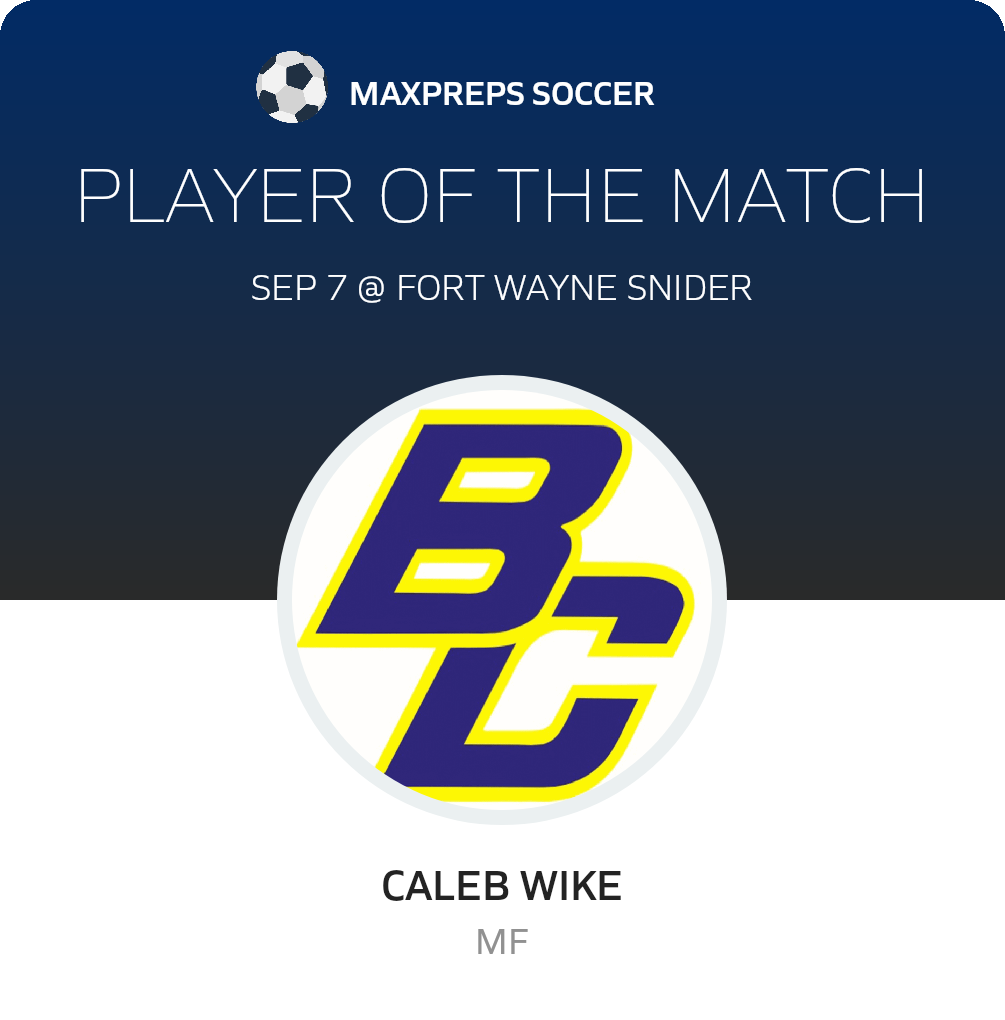 #5 Caleb Wike Player of the Game badge