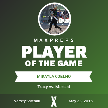 #24 Mikayla Coelho Player of the Game badge