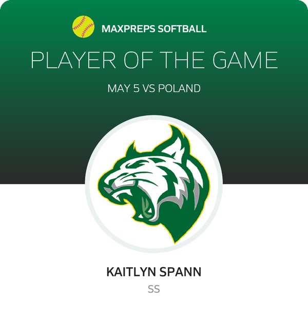 #12 Kaitlyn Spann Player of the Game badge
