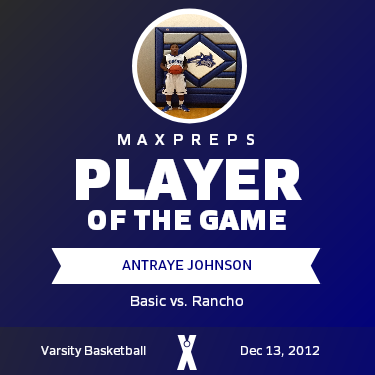 #2 Antraye Johnson Player of the Game badge