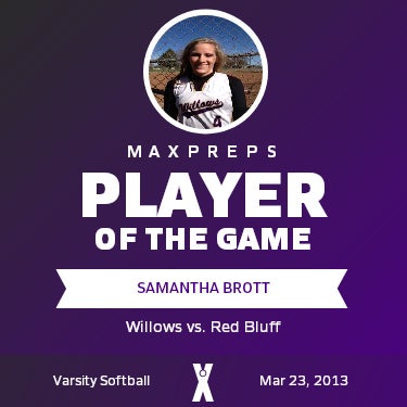 #4 Samantha Brott Player of the Game badge