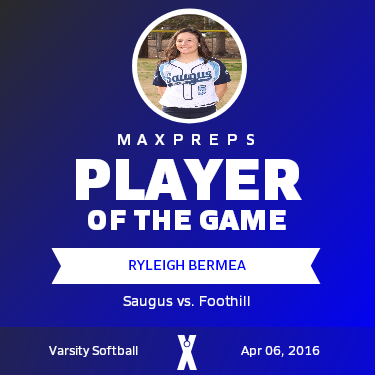 #5 Ryleigh Bermea Player of the Game badge
