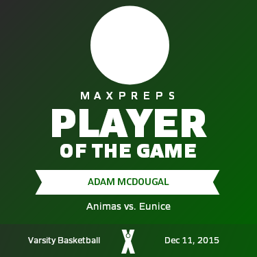 #10 Adam McDougal Player of the Game badge