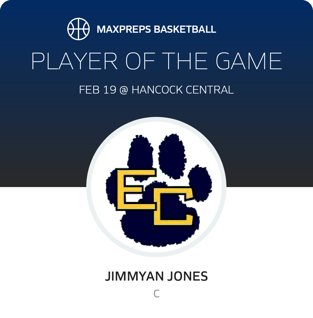 #11 Jimmyan Jones Player of the Game badge