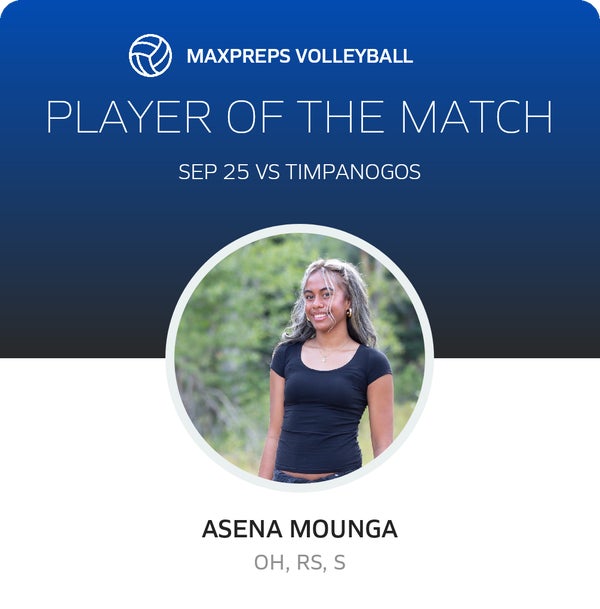 #11 Asena Mounga Player of the Game badge