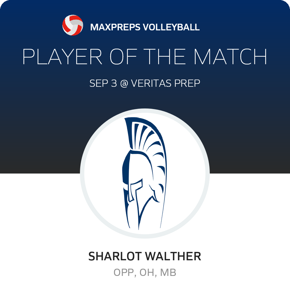 #18 Sharlot Walther Player of the Game badge