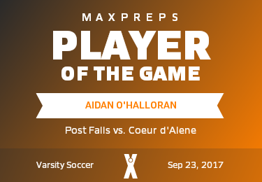 #2 Aidan O'Halloran Player of the Game badge