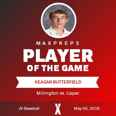 #8 Keagan Butterfield Player of the Game badge