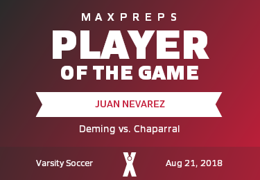 #1 Juan Nevarez Player of the Game badge