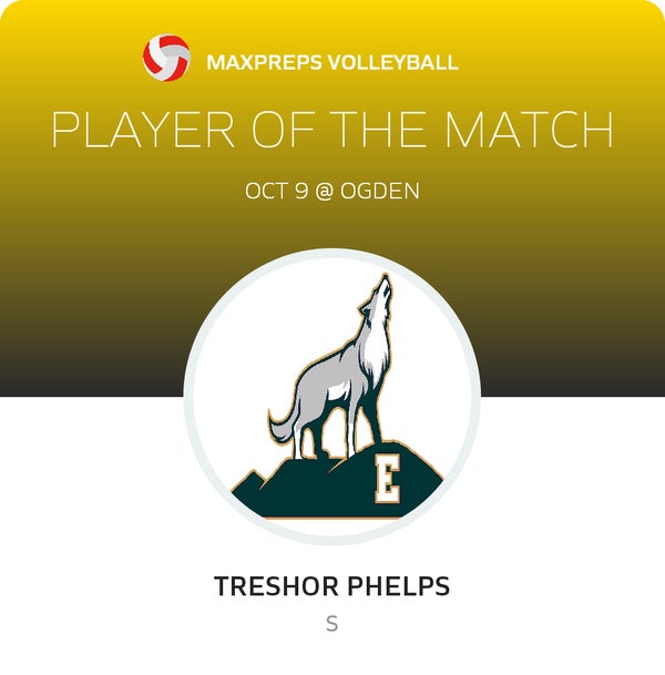 #03 Treshor Phelps Player of the Game badge